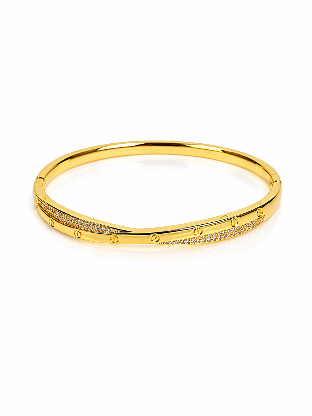 Gold Luxe Twist Bangle