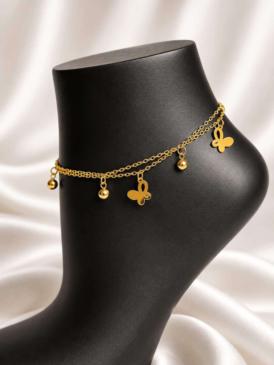 Golden Butterfly Anklet