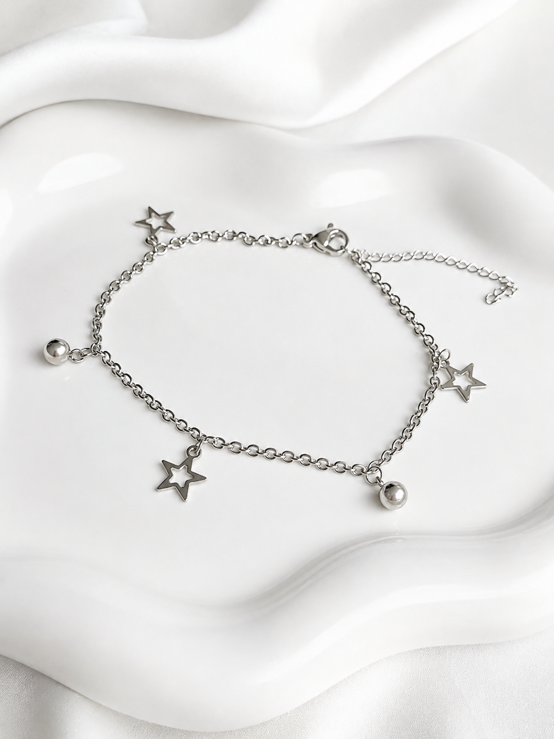 Silver Starlight Anklet