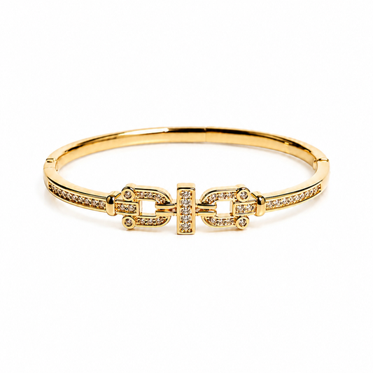 Crystal Link Luxe Bangle